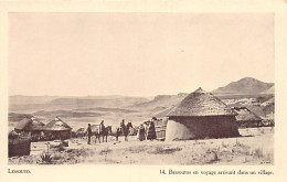 Lesotho - Traveling Basothos Arriving In A Village - Publ. Society Of Evangelical Missions - Morija Book Depository  - Lesotho