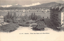 Genève - Place Des Alpes Et Le Mont Blanc - Ed. Jullien Frères - Genève
