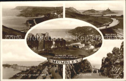 11732560 Mumbles Caswell Bay Mumbles Head Pier Train The Cutting Oystermouth Cas - Andere & Zonder Classificatie