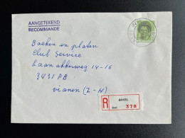 NETHERLANDS 1990 REGISTERED LETTER BAKEL TO VIANEN 06-08-1990 NEDERLAND AANGETEKEND - Cartas & Documentos