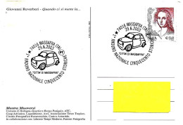 ITALIA ITALY - 1995 MASSAFRA (TA) 1° Raduno Nazionale 500 Storiche Su Cartolina Mostra Muoversi - 9354 - Voitures