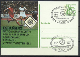 Germany 1982 Football Soccer World Cup Commemorative Postcard, Germany Vice Champion - 1982 – Espagne