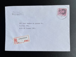 NETHERLANDS 1985 REGISTERED LETTER BARENDRECHT TO VIANEN 12-03-1985 NEDERLAND AANGETEKEND - Lettres & Documents