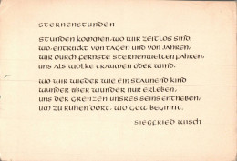 H2012 - Siegried Wisch Spruchkarte - Verlag Aurig - Autres & Non Classés