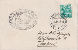 1947 Schweiz Kleinbrief: 8x12.5 Cm, Zum: 202, Pilatus Stempel: SECHSELÄUTEN 1947 - Covers & Documents