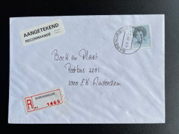 NETHERLANDS 1989 REGISTERED LETTER BARENDRECHT TO AMSTERDAM 06-06-1989 NEDERLAND AANGETEKEND - Cartas & Documentos