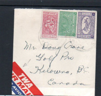 SAUDI ARABIA -  TWA  AIRMAIL COVER TO KELOWNA, CANADA - Arabia Saudita