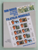 3001.ITA,libri, Don Bosco Nella Filatelia Mondiale,184 Pag, Peso 580 G., Prezzo Di Cop.50.000 Lire (25,80euro) - Thema's