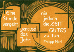 H2015 - Philipp Neri Spruchkarte - Zeit - Autres & Non Classés