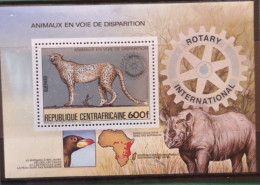 Zentralafrika 1983 Rotary Gepard Block Mi B265** - Repubblica Centroafricana