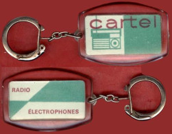 ** PORTE - CLEFS  CARTEL  -  RADIO  ELECTROPHONES ** - Key-rings