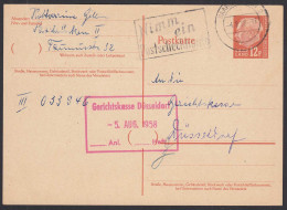 Saarland - Saar 1958 Ganzsache P47 12 F. Gelaufen    (32578 - Altri & Non Classificati