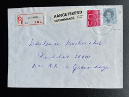 NETHERLANDS 1991 REGISTERED LETTER BATHMEN TO 'S GRAVENHAGE 25-03-1991 NEDERLAND AANGETEKEND - Storia Postale