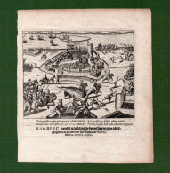 ST-DE RHEINBERG Belagerung Von 1590 - Kupferstich 1615 - Stiche & Gravuren