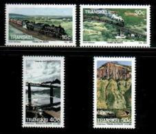 TRANSKEI, 1989,  MNH Stamp(s), Trains,  Nr(s)  230-233 - Transkei