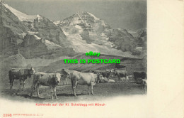 R611491 Kuhherde Auf Der Kl. Scheidegg Mit Monch. Photoglob - Monde