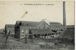 Fontaine-le-Dun La Sucrerie Circulée En 1920 - Fontaine Le Dun