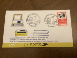 Hirson 02 - Micro Informatique à La Poste 1985 - Gedenkstempel