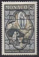 MONACO  594, Postfrisch **, Mit Fehlfarbe, Lourdes, 1958 - Nuevos