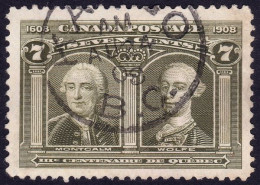 CANADA 1908 Quebec Tercentenary 7c Sc#100 - USED @P818 - Usados