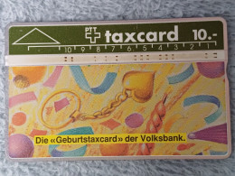 SWITZERLAND - K-90/27A - Schweizerische Volksbank - Geburtstaxcard - 3.000EX. - Schweiz