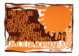 H2029 - Martin Luther King Spruchkarte - Matthias Klemm - Verlag DDR - Otros & Sin Clasificación