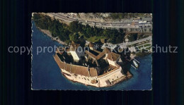 11731501 Lac Leman Genfersee Le Chateau De Chillon Vue Aerienne Genf - Sonstige & Ohne Zuordnung