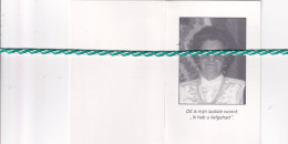 Marie Georgine De Vleeschauwer-Van Der Linden, Michelbeke 1912, Zottegem 1995. Foto - Overlijden