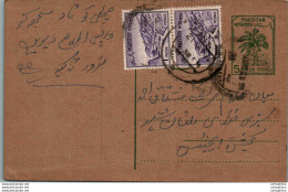 Pakistan Postal Stationery Tree 5 P - Pakistan