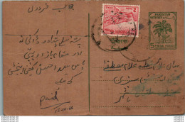 Pakistan Postal Stationery Tree 5 P - Pakistan