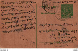 India Postal Stationery 9p Balotra Cds Marwar Cds - Postcards