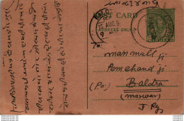 India Postal Stationery 9p To Balotra - Postcards