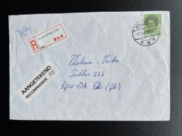 NETHERLANDS 1991 REGISTERED LETTER AUGUSTINUSGA TO EDE 17-05-1991 NEDERLAND AANGETEKEND - Storia Postale