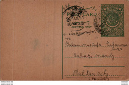 Pakistan Postal Stationery 9p To Multan Hyderabad - Pakistan