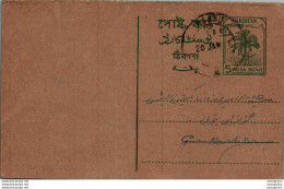 Pakistan Postal Stationery 5p Tree - Pakistan