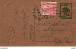 Pakistan Postal Stationery 5p Tree To Multan - Pakistán