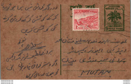 Pakistan Postal Stationery 5p Tree To Multan - Pakistan