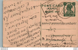 India Postal Stationery George VI 9p - Postkaarten