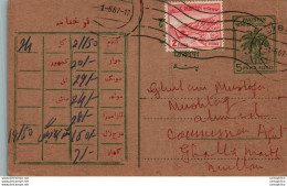 Pakistan Postal Stationery 5p Tree To Multan Baluchistan Muslim Store Sibi - Pakistán