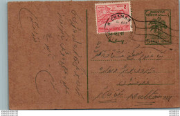 Pakistan Postal Stationery 5p Tree To Multan Chaman Cds - Pakistan