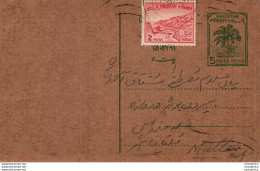 Pakistan Postal Stationery 5p Tree To Multan - Pakistán