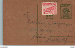 Pakistan Postal Stationery 5p Tree To Multan - Pakistán