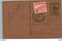 Pakistan Postal Stationery 5p Tree - Pakistán