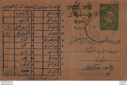 Pakistan Postal Stationery To Multan - Pakistán