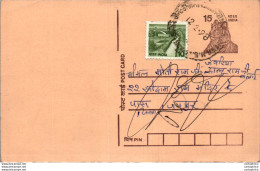 India Postal Stationery Tiger 15 - Postcards