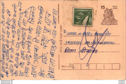 India Postal Stationery Tiger 15 - Postcards