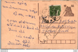 India Postal Stationery Tiger 15 - Postcards