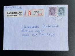 NETHERLANDS 1993 REGISTERED LETTER WAALRE DE BUS TO 'S GRAVENHAGE 02-10-1993 NEDERLAND AANGETEKEND - Cartas & Documentos