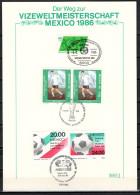 Mexico/ Germany 1986 Football Soccer World Cup Commemorative Print, Germany Vice Champion - 1986 – Mexico