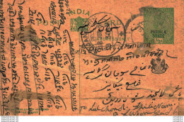 India Postal Patiala Stationery George V 1/2 A Sujangarh Cds - Patiala